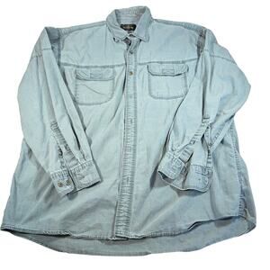 Redhead Mens blue gray button down shirt.  Size XL.  workwear, outdoors, casual